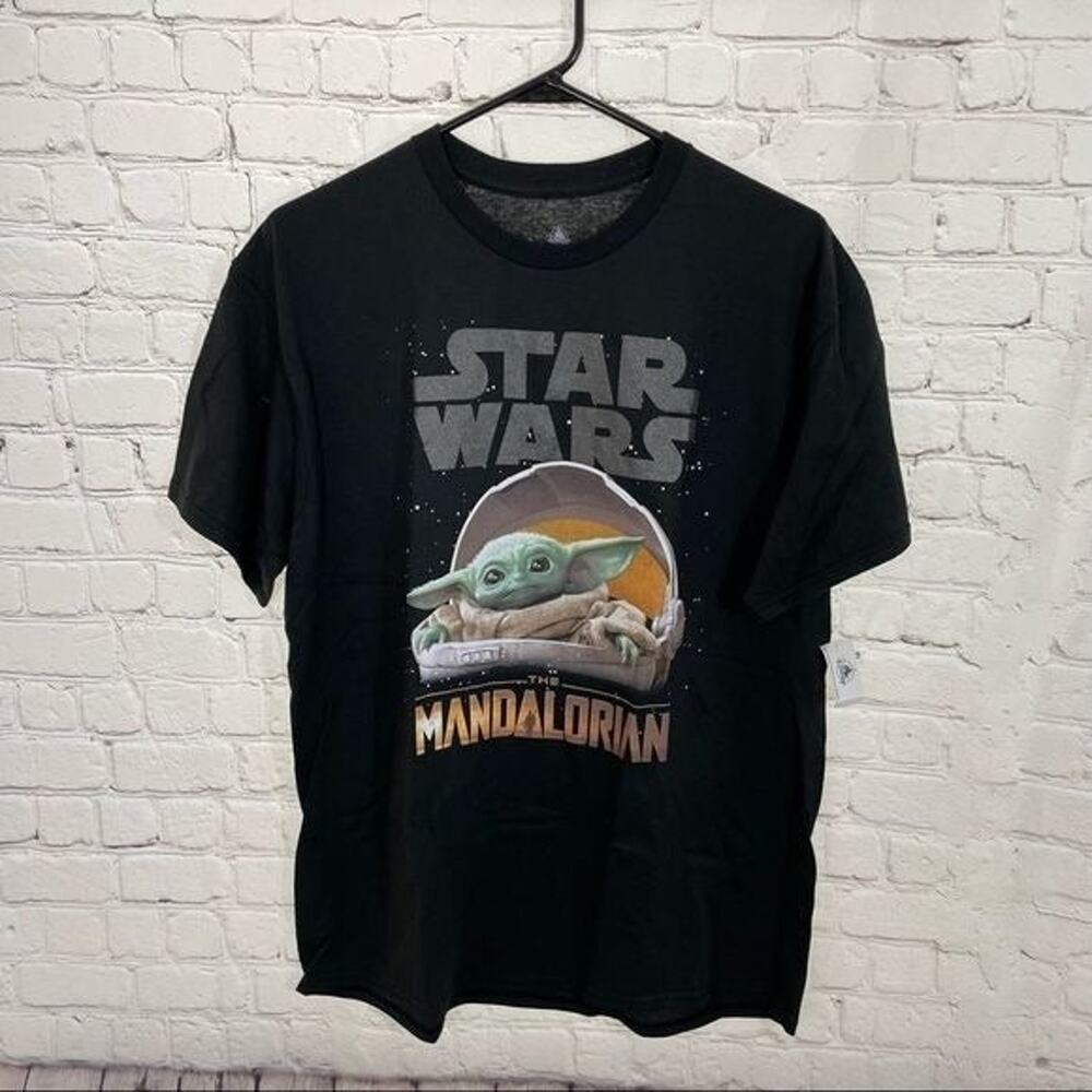 Disney Parks Star Wars Mandalorian Baby Yoda Graphic Print T-Shirt